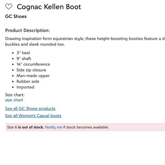 EUC Cognac Kellen Boot GC Shoes - Picture 4 of 4